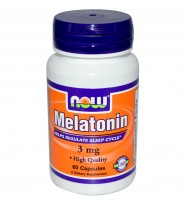 Melatonin 3 мг 60 cap NOW